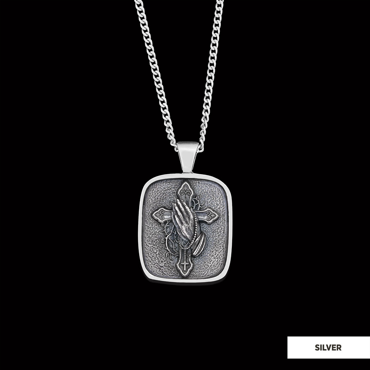 Praying Hands Cross, Religious Necklace, Christian Necklace, Jesus, Silver Necklace, Religious Jewelry Praying Hands Cross, Religious Necklace, Christian Necklace, Jesus, Silver Necklace, Religious Jewelry