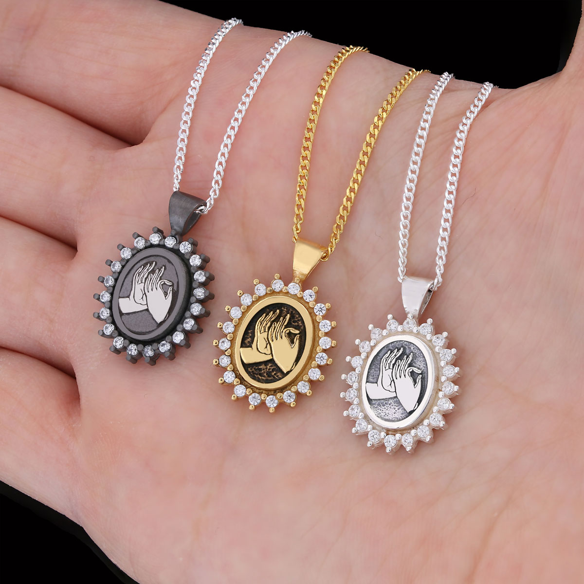 Buddha hands Necklace, Stoned Budhhist Necklace, Mudra Hand Pendant, Women's Religious Necklace, Religious Gift Buddha hands Necklace, Stoned Budhhist Necklace, Mudra Hand Pendant, Women's Religious Necklace, Religious Gift