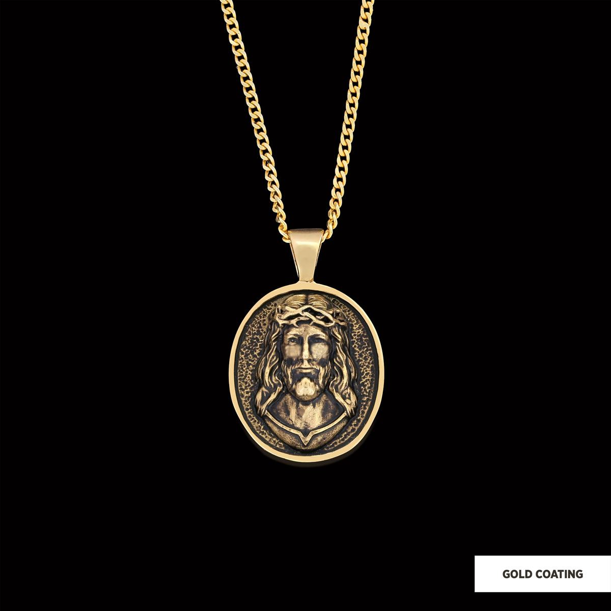 Religious Silver Necklace, 3D Silver Jesus Pendant, Religious Gift, Religious Christian Jewelry, Christ Accessor