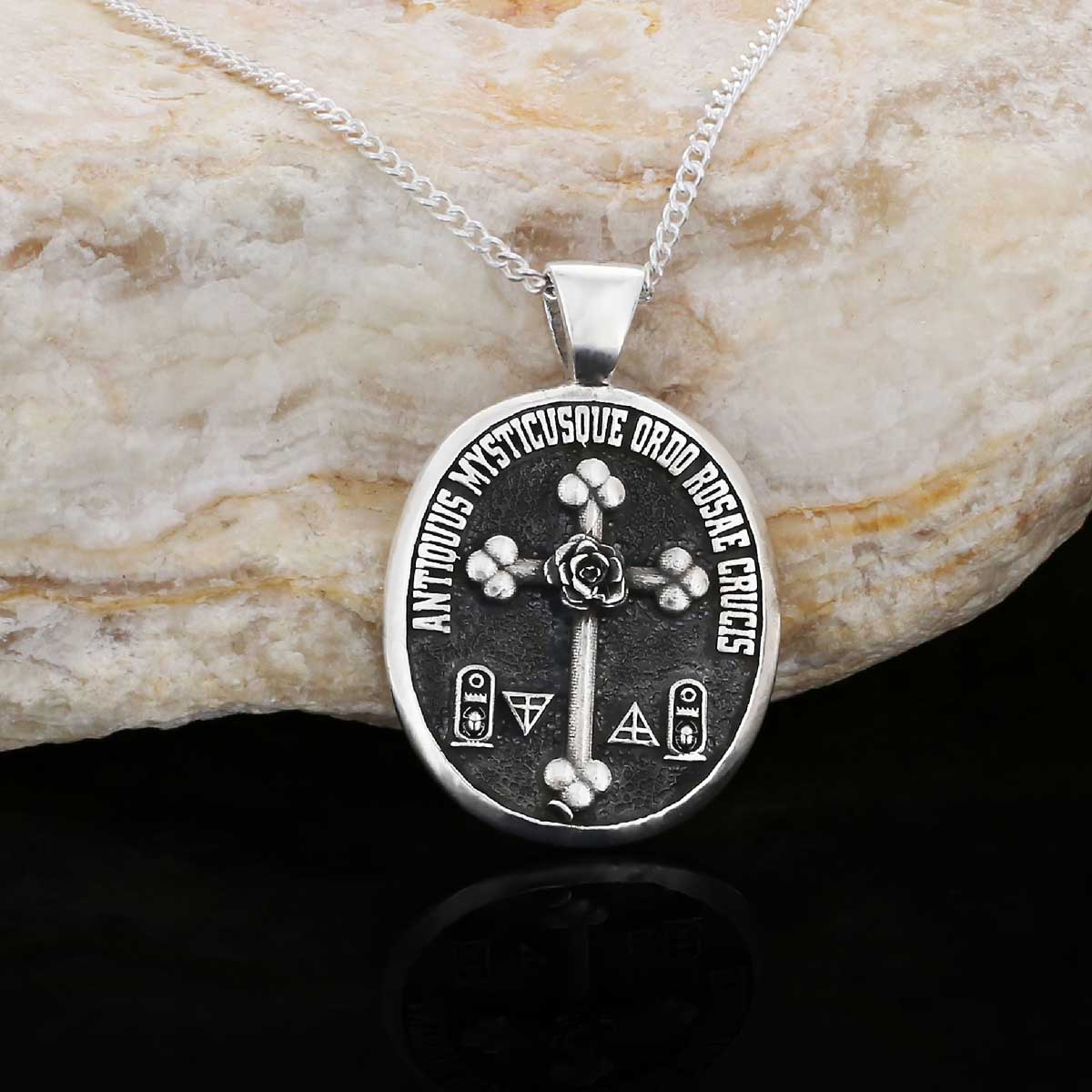 Rosicrucian Pendant Necklace, Amorc Cross Jewelry, Spiritual Gift Idea