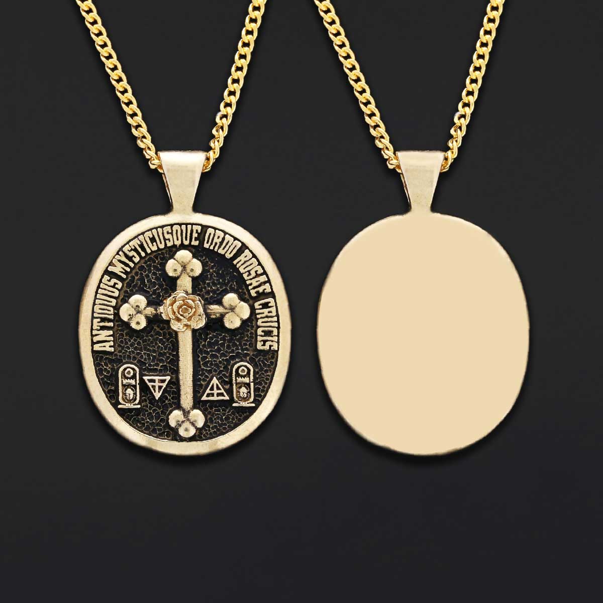 Rosicrucian Pendant Necklace, Amorc Cross Jewelry, Spiritual Gift Idea