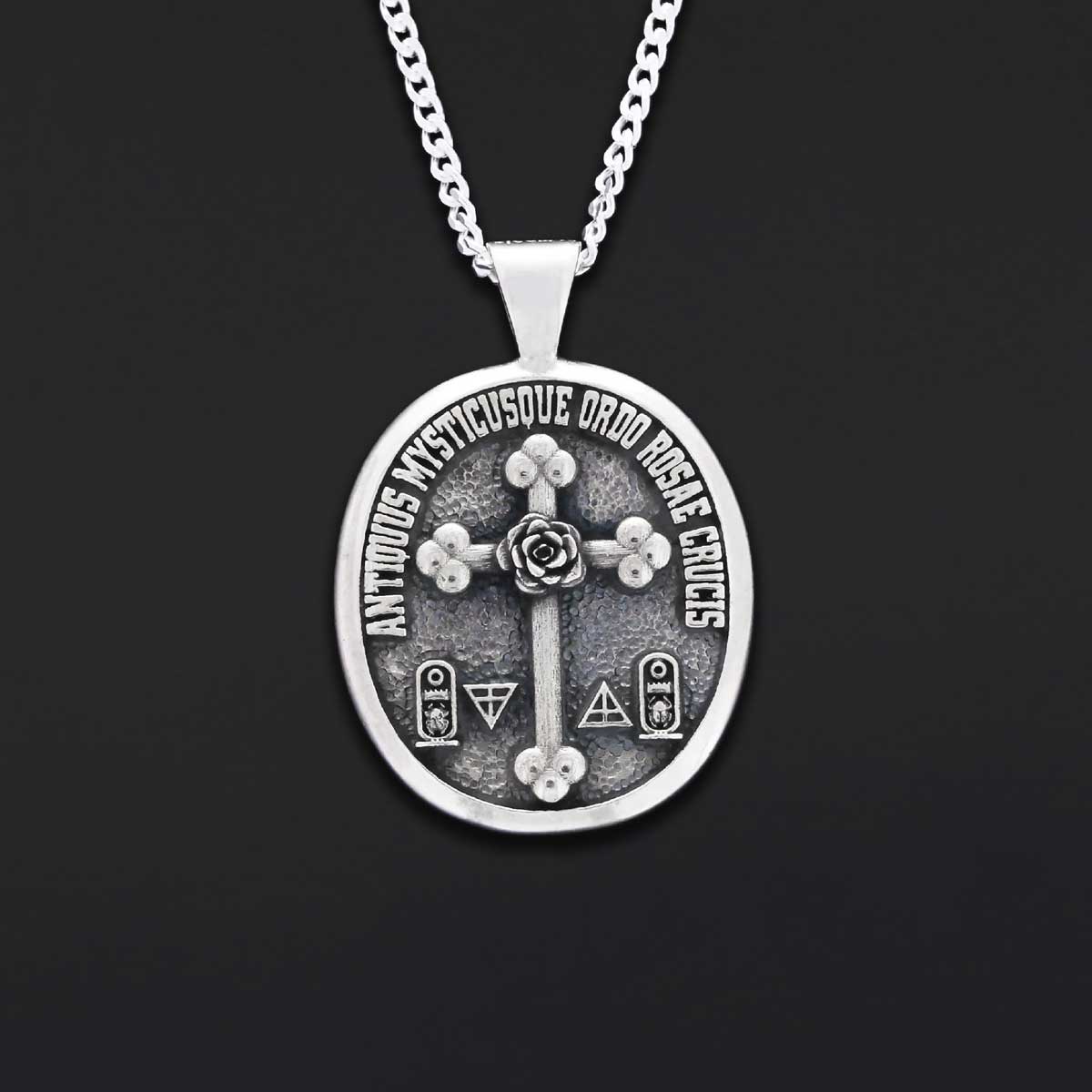 Rosicrucian Pendant Necklace, Amorc Cross Jewelry, Spiritual Gift Idea