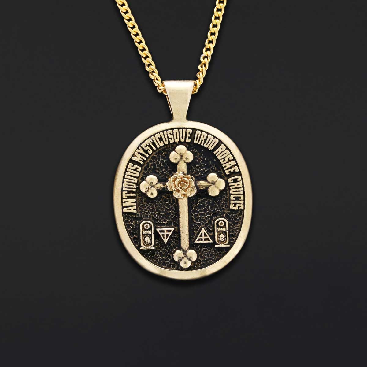 Rosicrucian Pendant Necklace, Amorc Cross Jewelry, Spiritual Gift Idea
