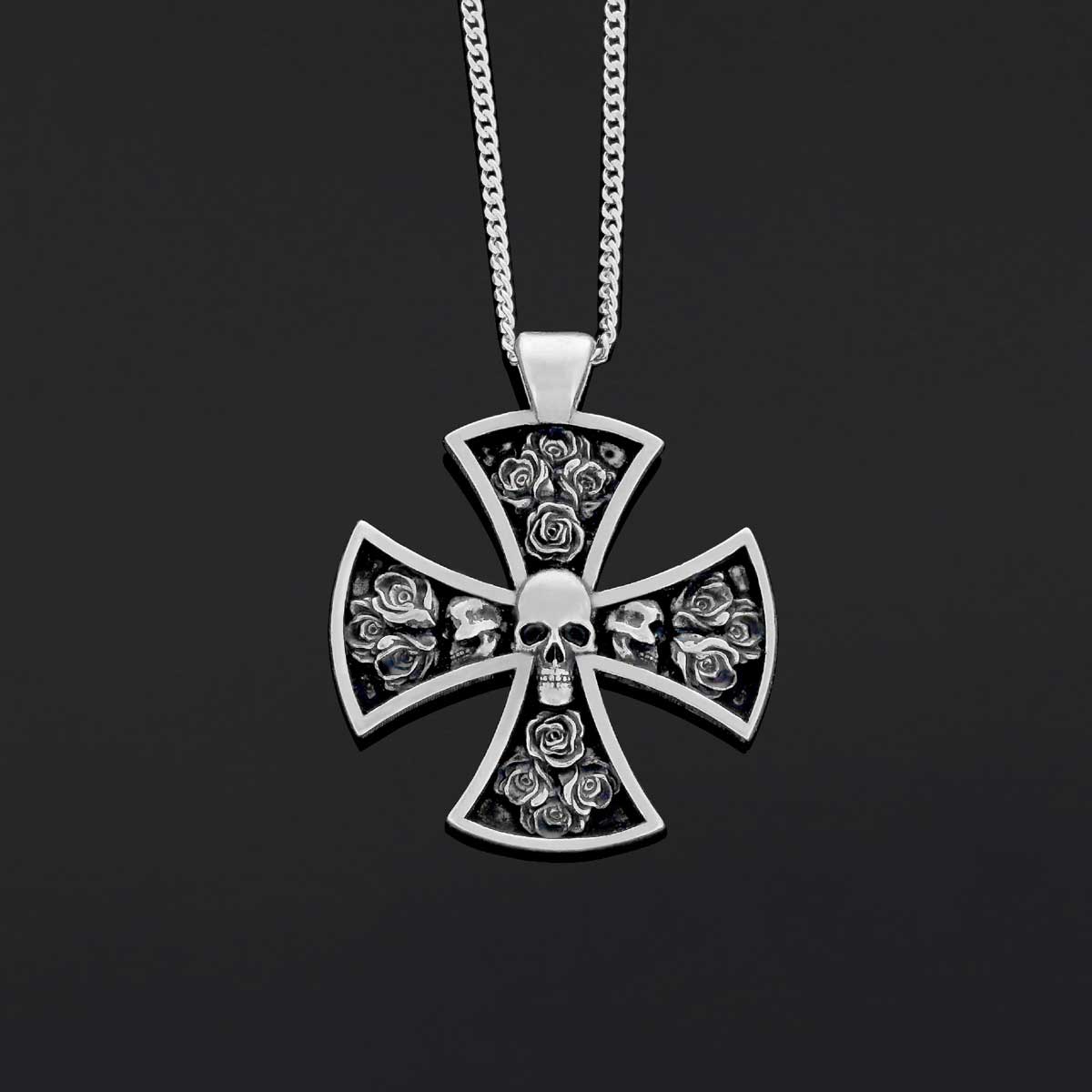 Rosicrucian Spiritual Pendant, Rosae Crucis Locket, Mystical Rosicrucian Symbol Necklace