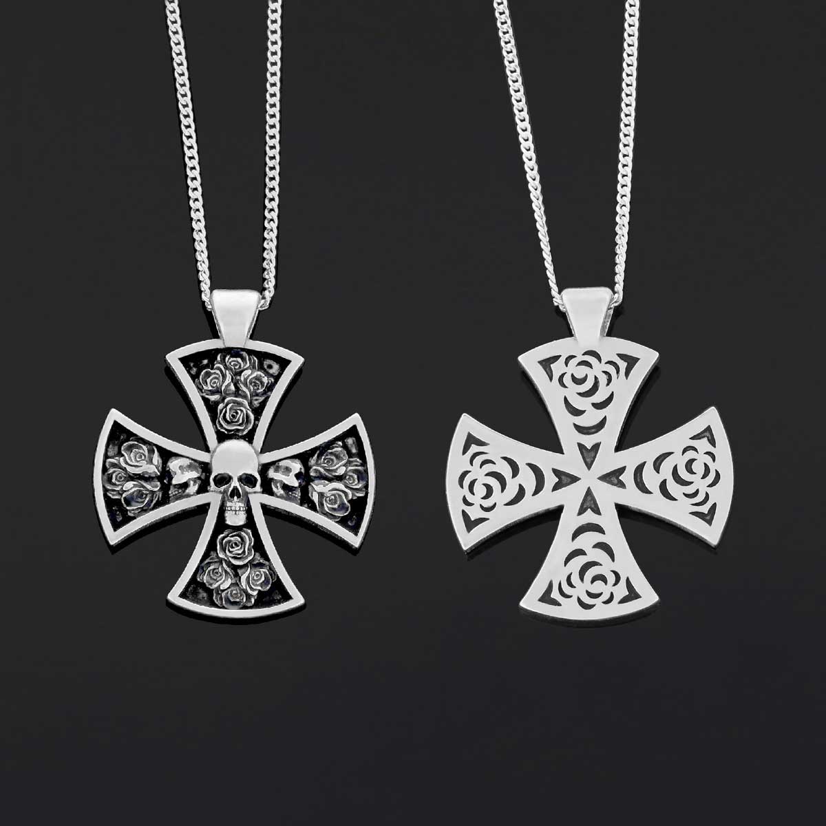 Rosicrucian Spiritual Pendant, Rosae Crucis Locket, Mystical Rosicrucian Symbol Necklace