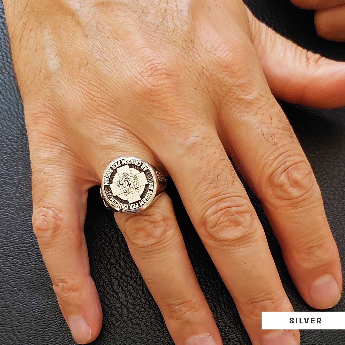 Round Amorc Jewelry, Spiritual Ring of the Rosicrucian Order, Custom Rosae Crucis Ring Round Amorc Jewelry, Spiritual Ring of the Rosicrucian Order, Custom Rosae Crucis Ring
