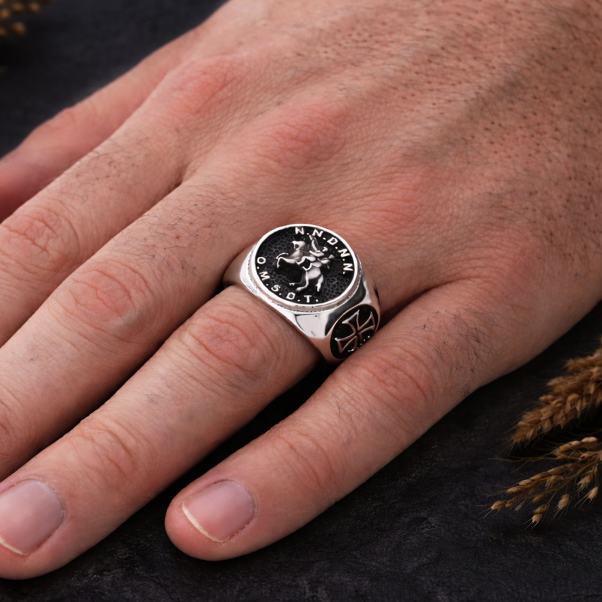 Round Master Mason Ring Cross Masonic Ring, Custom Masonic Ring Round Master Mason Ring Cross Masonic Ring, Custom Masonic Ring