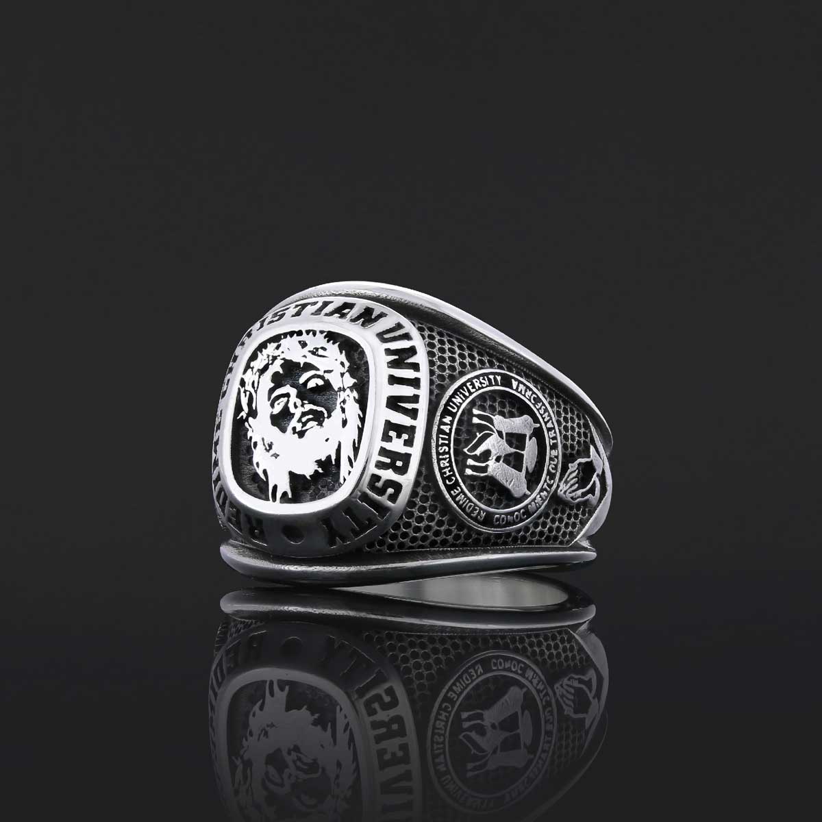 Rutgers University Ring, Handmade University Graduation Ring, Class Ring, High School Ring