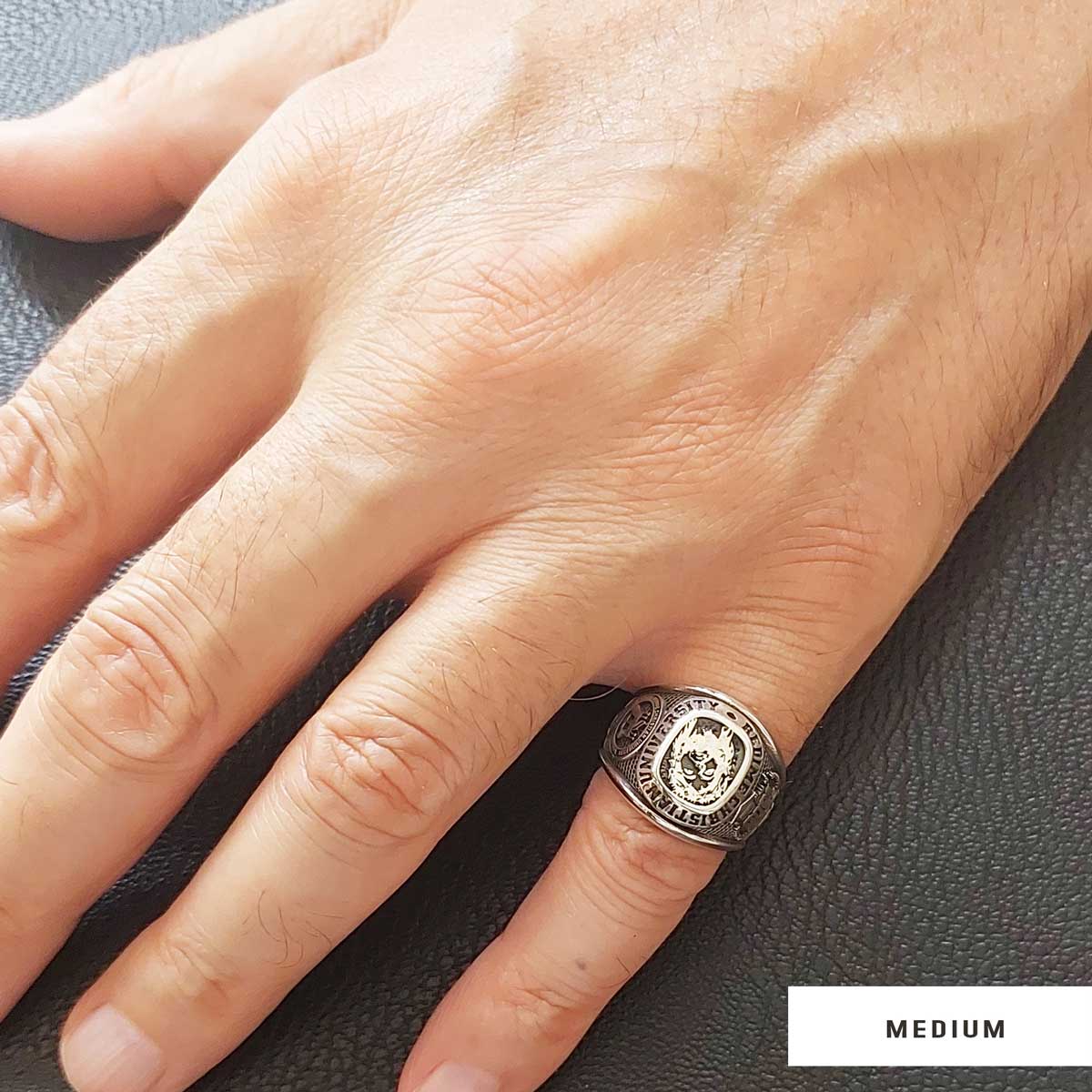 Rutgers University Ring, Handmade University Graduation Ring, Class Ring, High School Ring