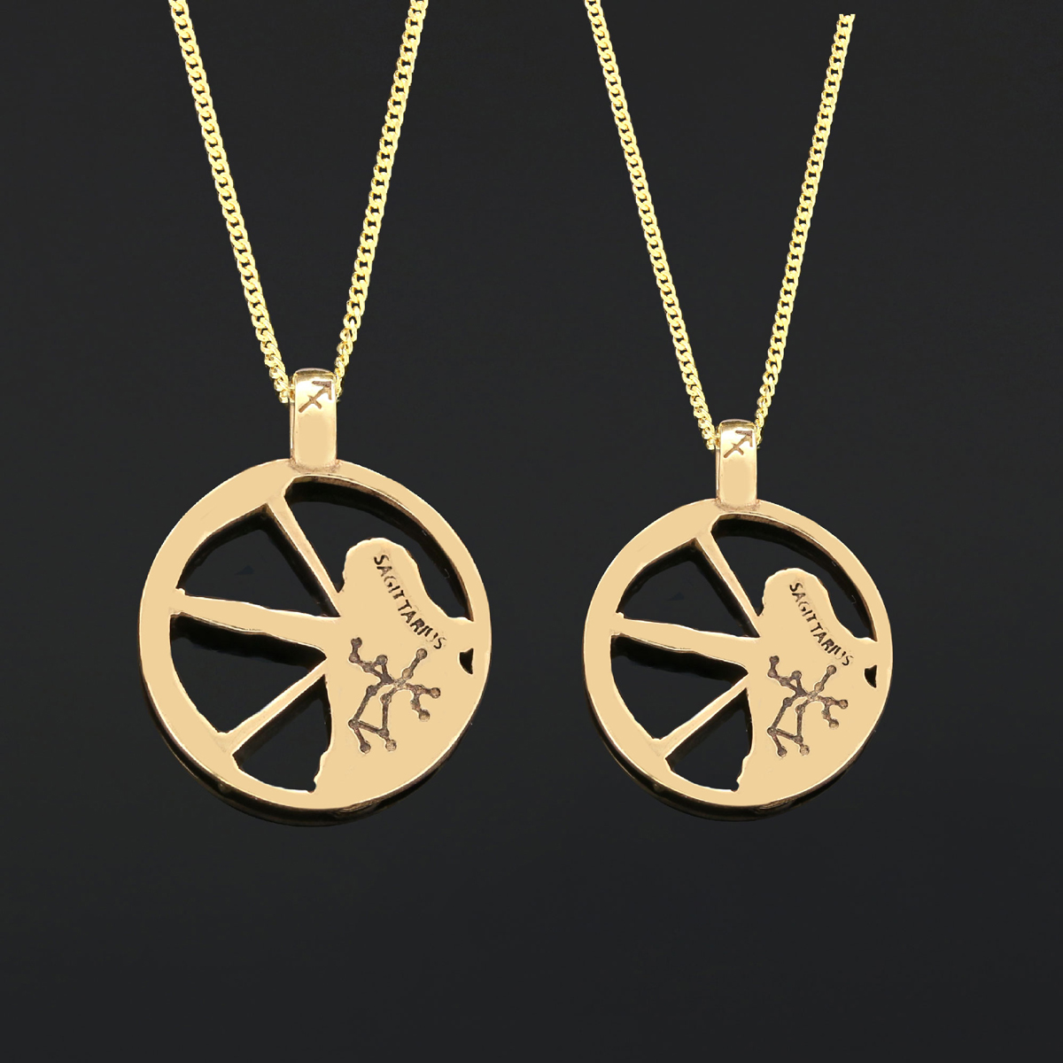 Sagittarius Pendant, Sterling Silver Sagittarius Necklace, Handmade Sagittarius Jewelry, Horoscope Sagittarius Necklace
