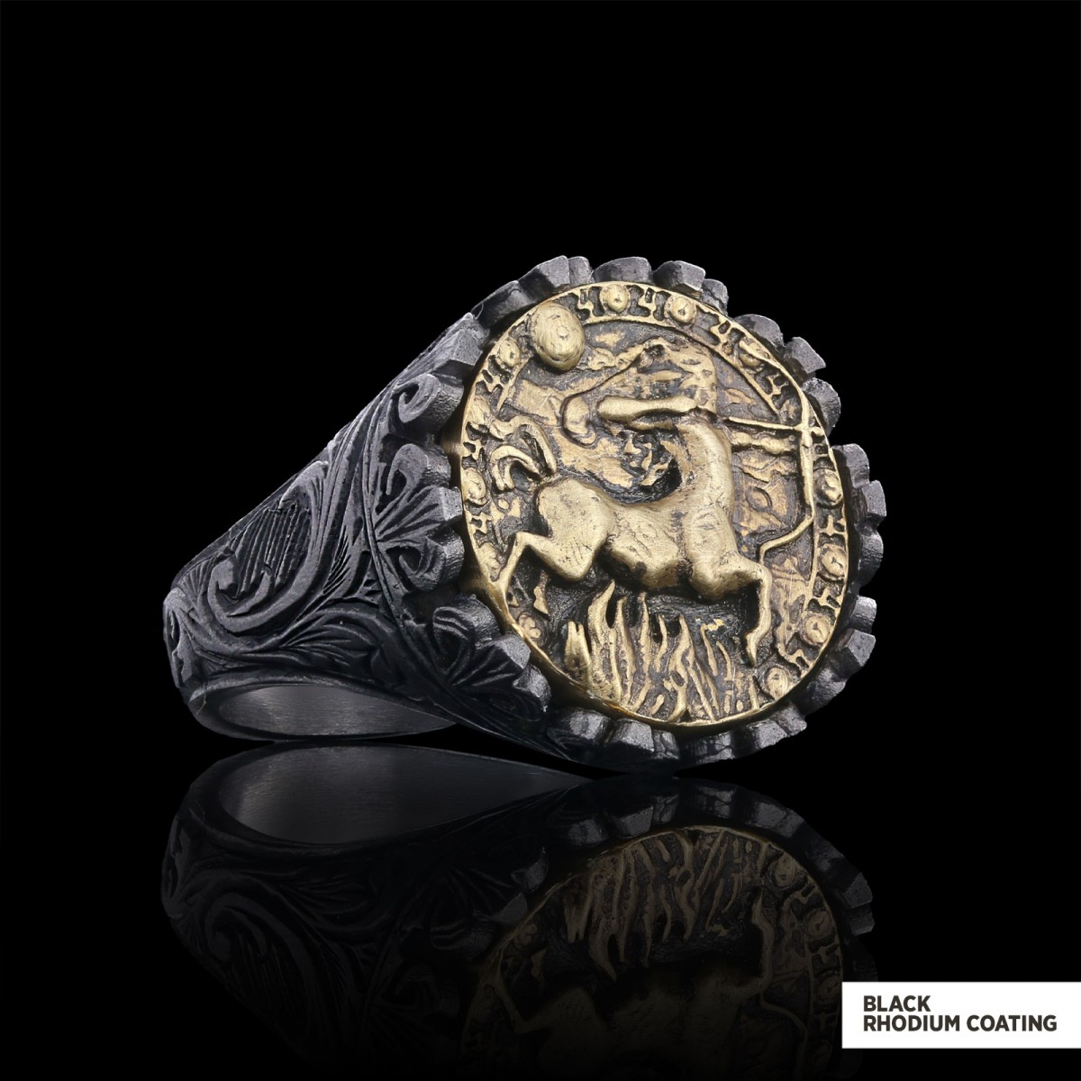Sagittarius Sign Ring, 925 Sterling Silver Sagittarius Sign Ring Sagittarius Sign Ring, 925 Sterling Silver Sagittarius Sign Ring