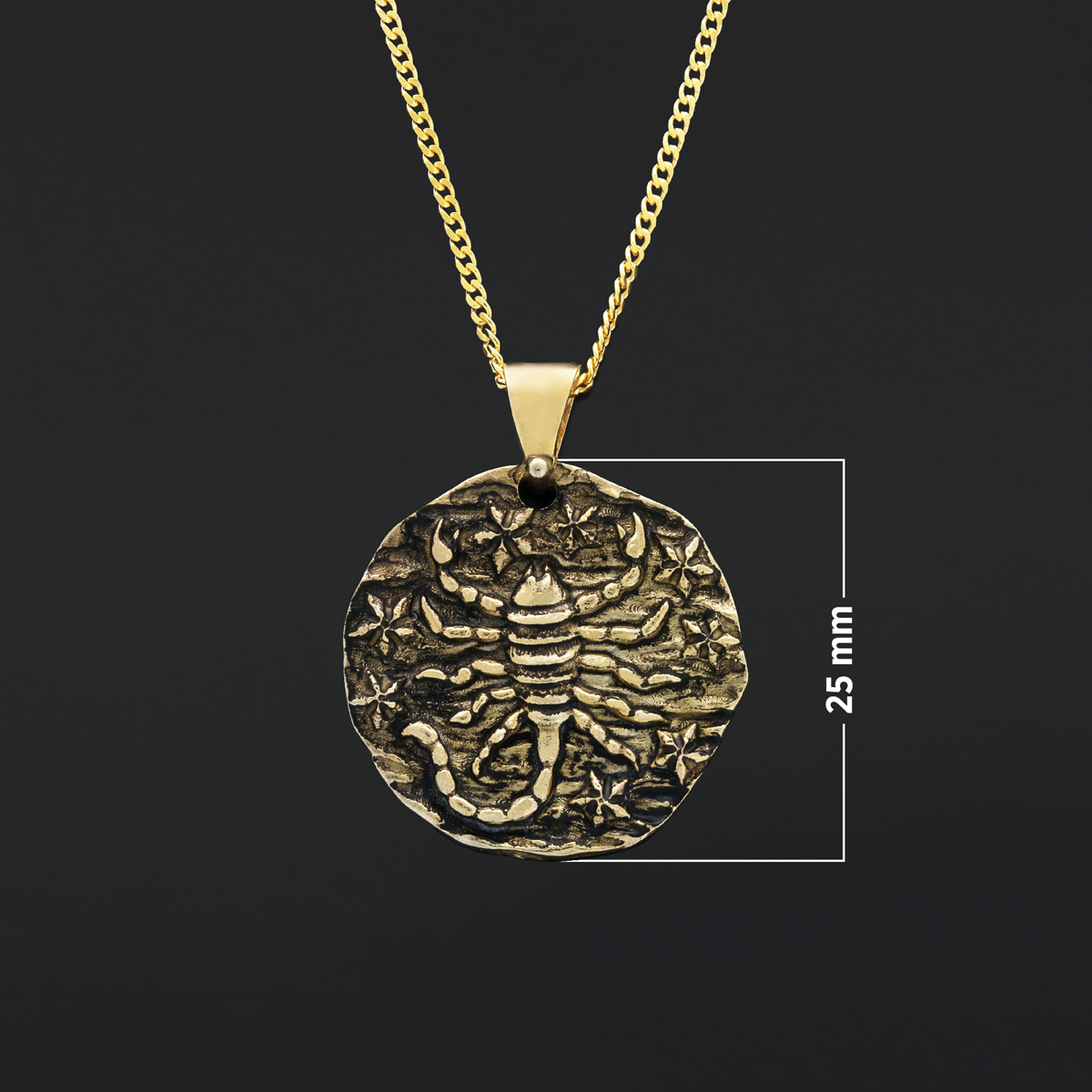 Scorpio Pendant, Zodiac Jewelry, Sterling Silver Necklace, Astrology Charm, Gift for Scorpio