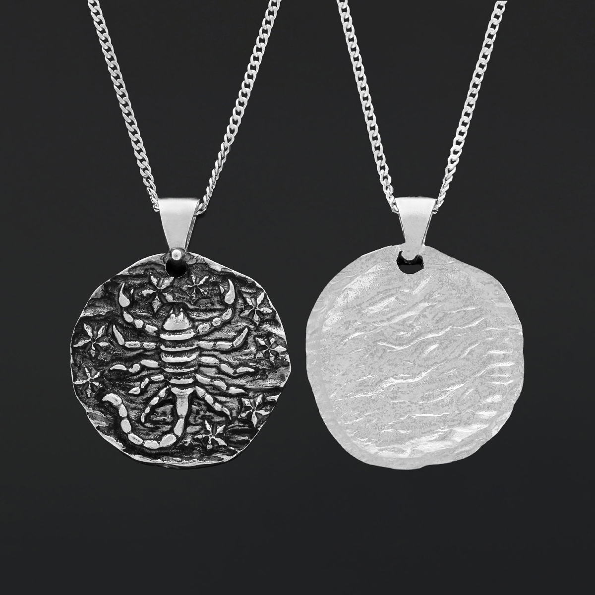 Scorpio Pendant, Zodiac Jewelry, Sterling Silver Necklace, Astrology Charm, Gift for Scorpio
