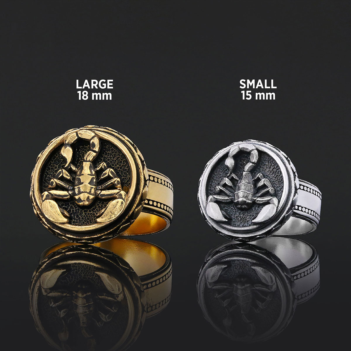 Scorpio Zodiac Silver Ring