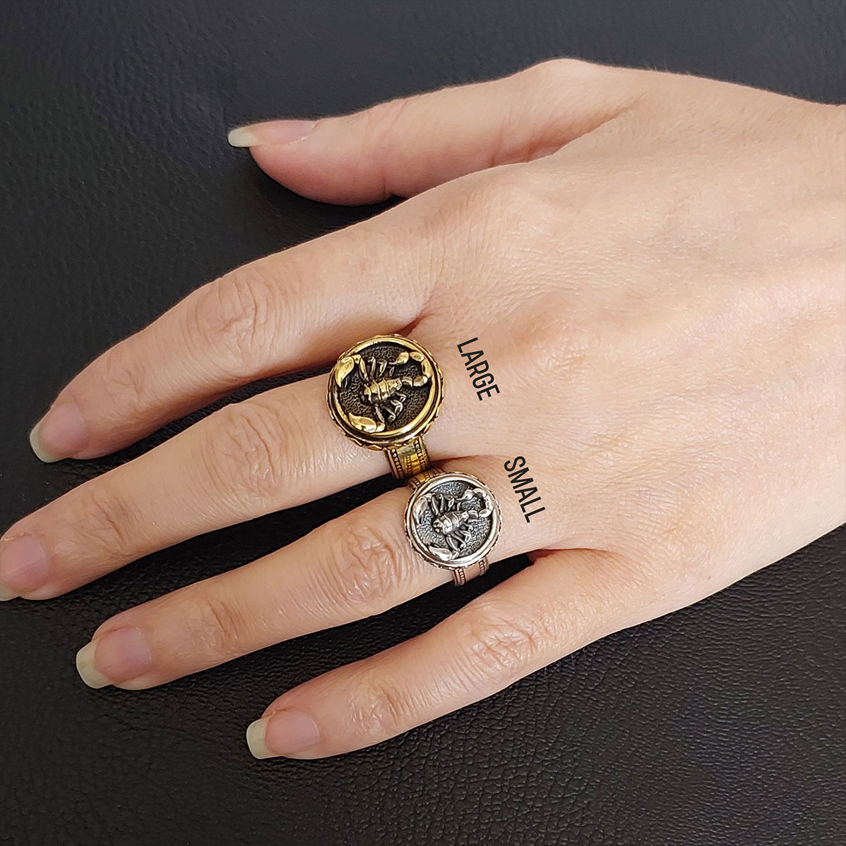 Scorpio Zodiac Silver Ring