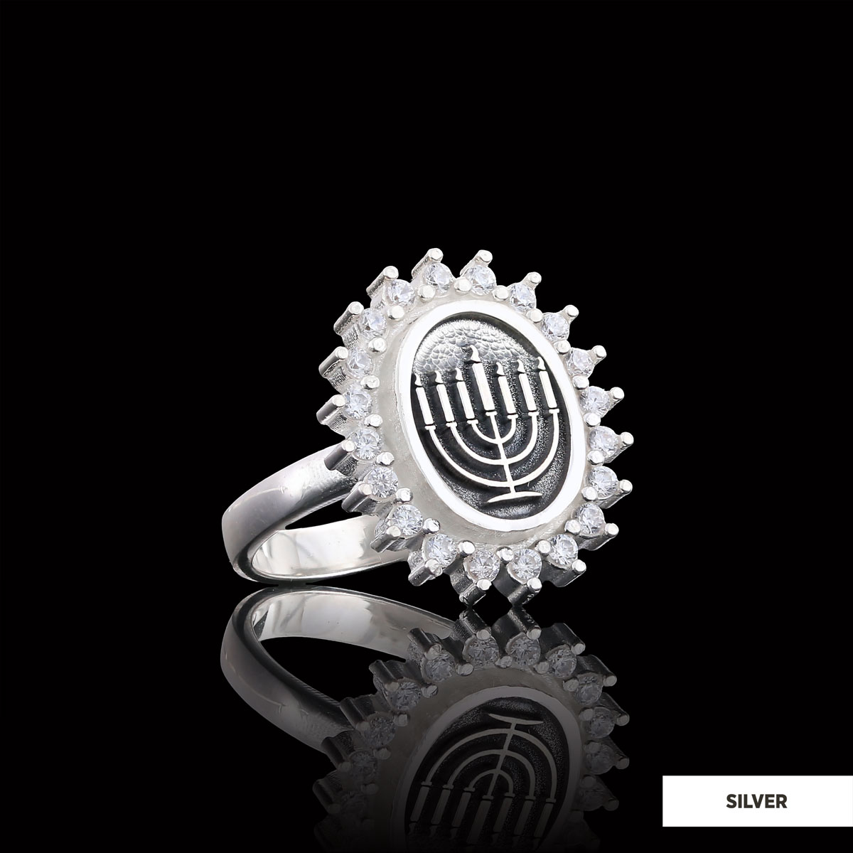Shabbat Menorah Ring, Elegant Jewish Faith Jewelry, Symbol of Shabbat and Jewish Heritage Ring, Menorah Ring Shabbat Menorah Ring, Elegant Jewish Faith Jewelry, Symbol of Shabbat and Jewish Heritage Ring, Menorah Ring