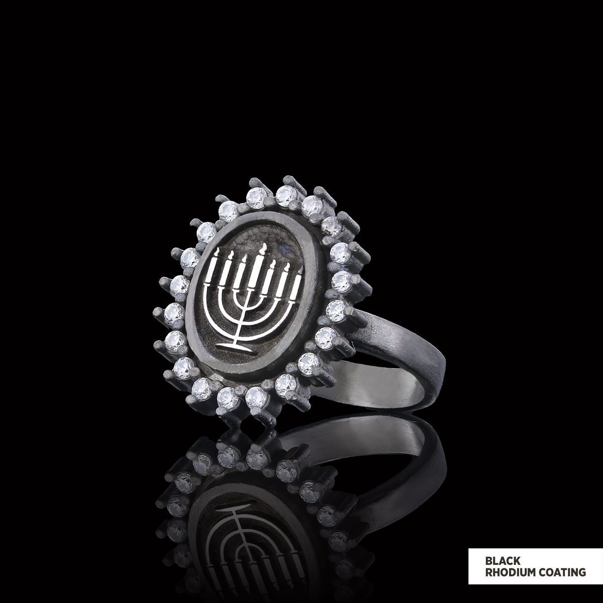 Shabbat Menorah Ring, Elegant Jewish Faith Jewelry, Symbol of Shabbat and Jewish Heritage Ring, Menorah Ring Shabbat Menorah Ring, Elegant Jewish Faith Jewelry, Symbol of Shabbat and Jewish Heritage Ring, Menorah Ring