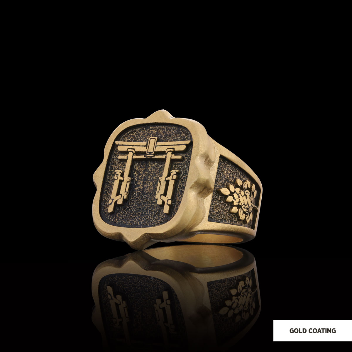 Shintoism Silver Ring, Shirine Ring, Shimenawa Ring, Skaki Ring, Tomoe Ring, Shintoism Jewelry, Religious Gifting