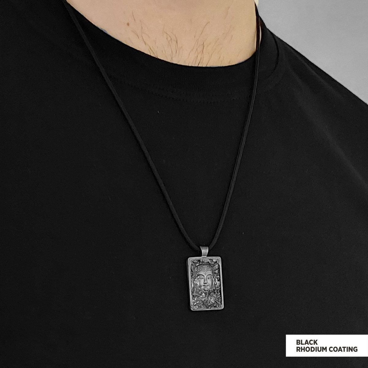 Silver Buddha Pendant