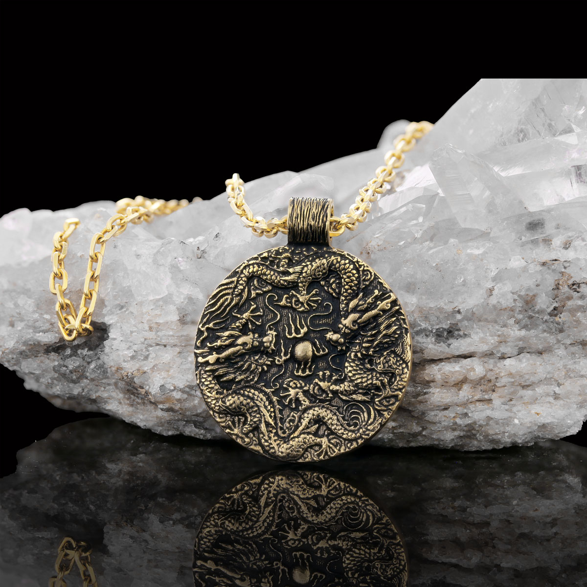 Silver Dragon Pendant