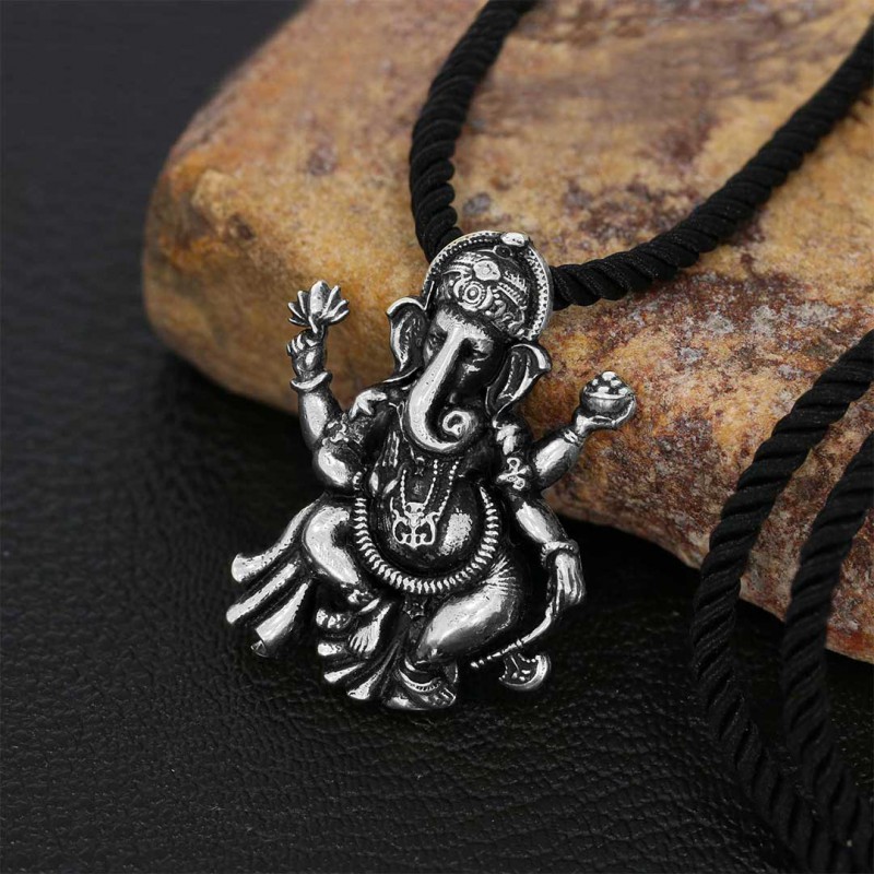 Silver Ganesha Pendant