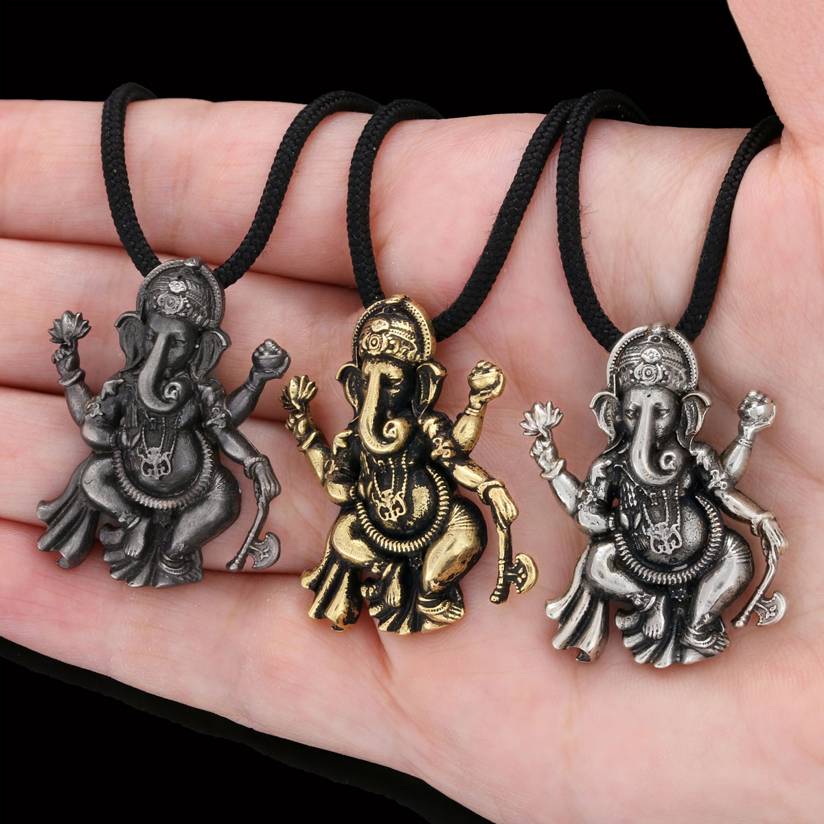 Silver Ganesha Pendant