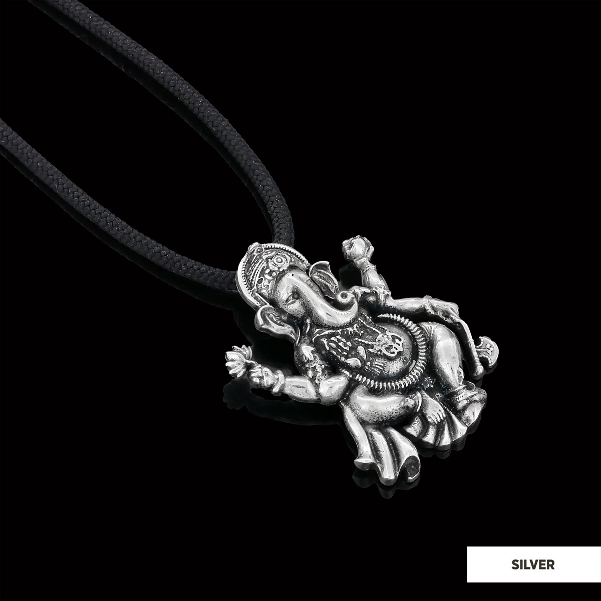 Silver Ganesha Pendant