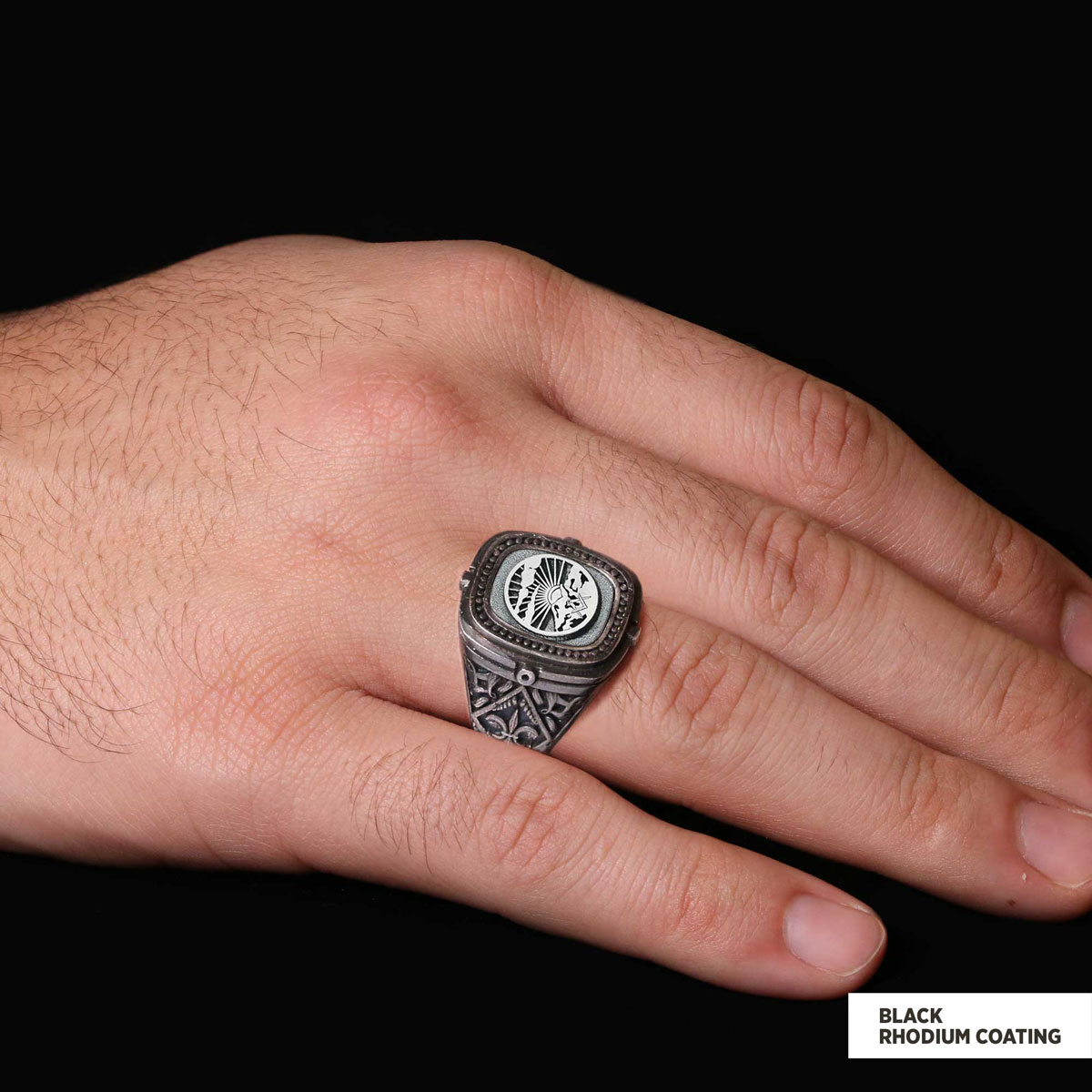 Silver Masonic Ring, Freemasonic Ring, Master Mason Ring, Elegant Masonic Ring