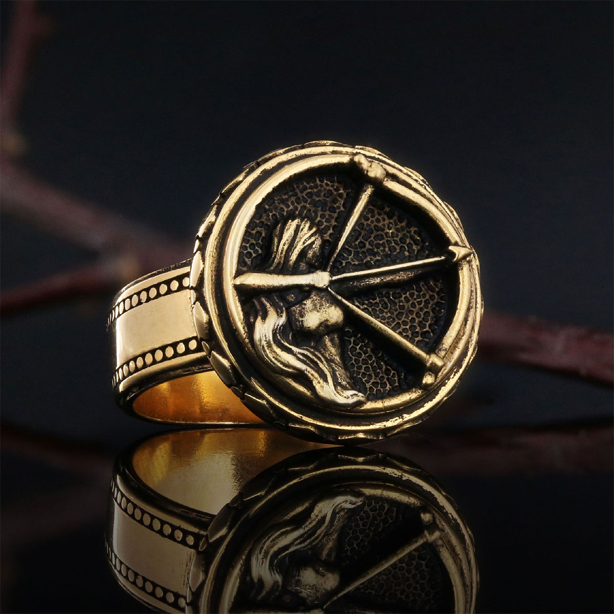 Silver Sagittarius Ring