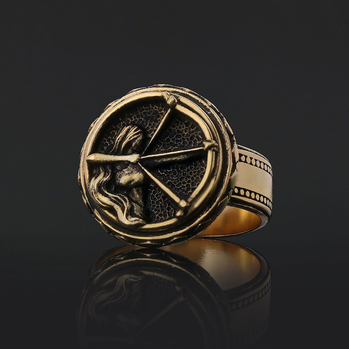 Silver Sagittarius Ring