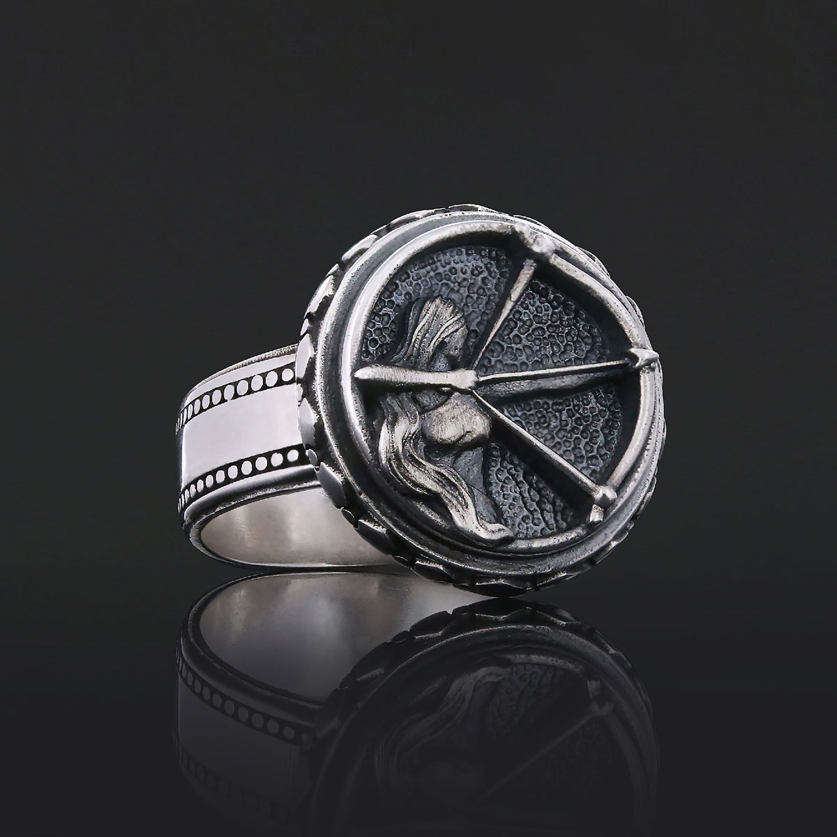 Silver Sagittarius Ring