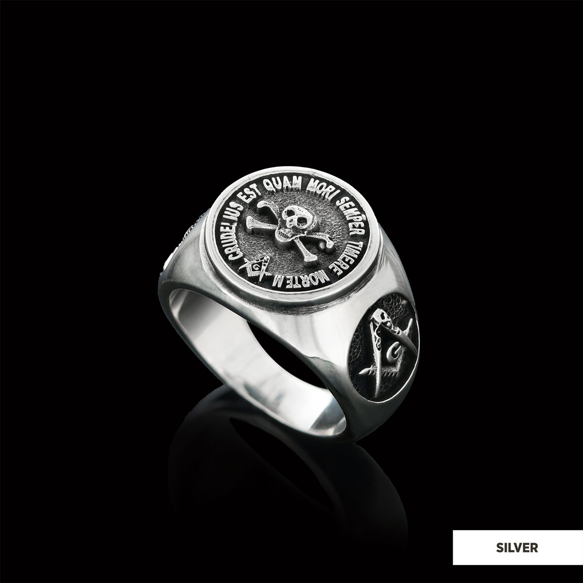 Skull and Crossbones Masonic Ring, Special Masonic Ring, Freemasonic Ring Skull and Crossbones Masonic Ring, Special Masonic Ring, Freemasonic Ring