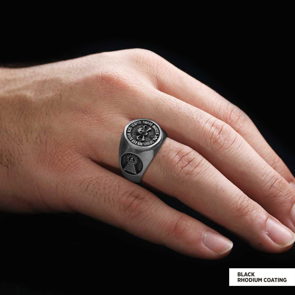 Skull and Crossbones Masonic Ring, Special Masonic Ring, Freemasonic Ring Skull and Crossbones Masonic Ring, Special Masonic Ring, Freemasonic Ring