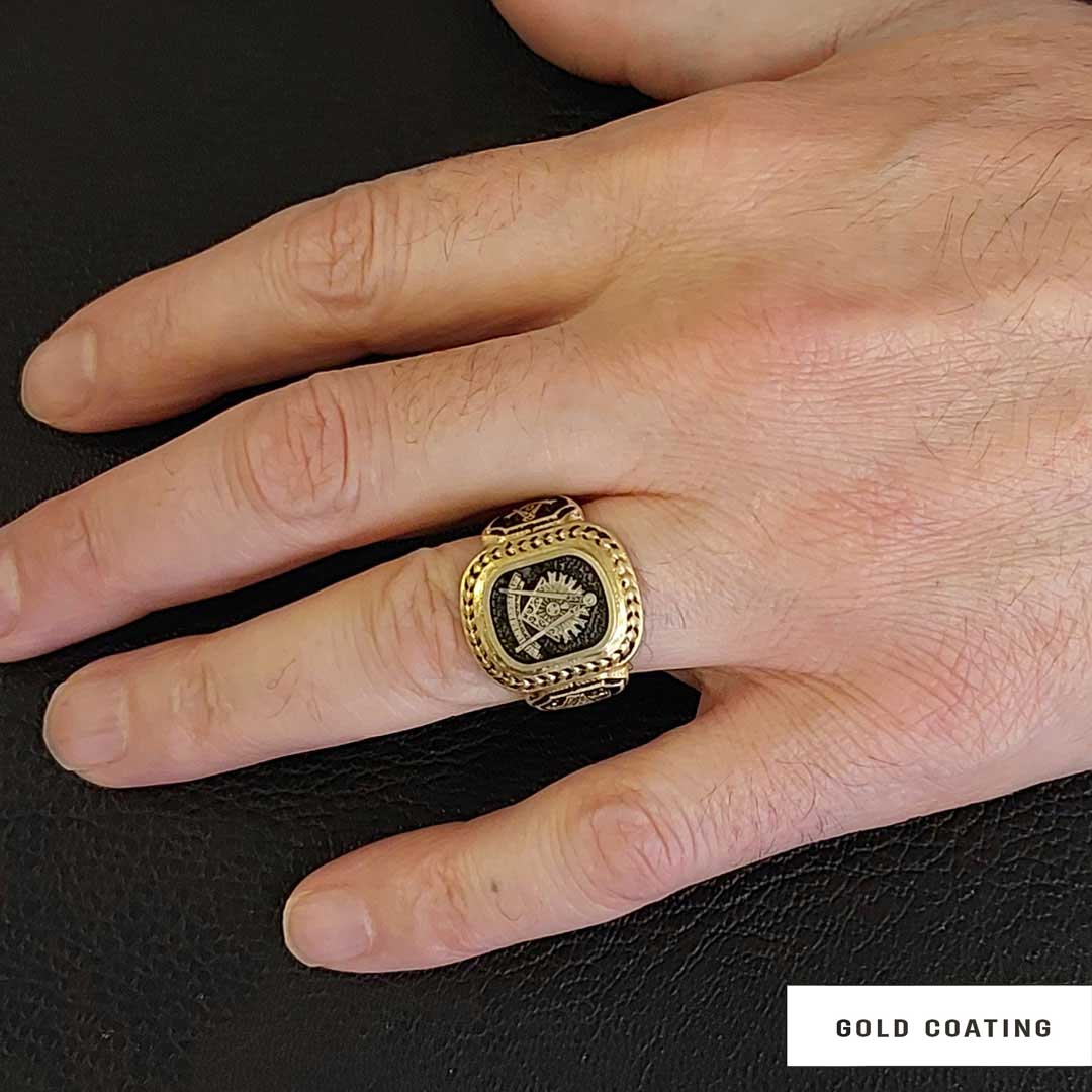 Special Design 925 Sterling Silver Past Master Masonic Ring