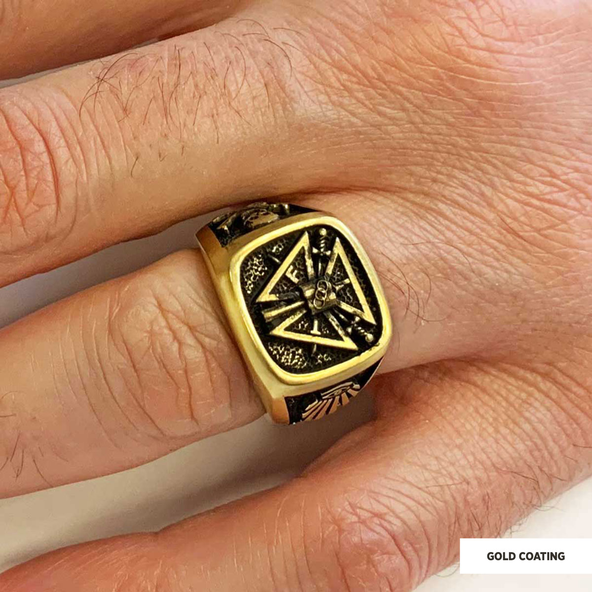 Special Masonic Ring, Freemasonic Ring, Master Mason Ring, Elegant Masonic Ring