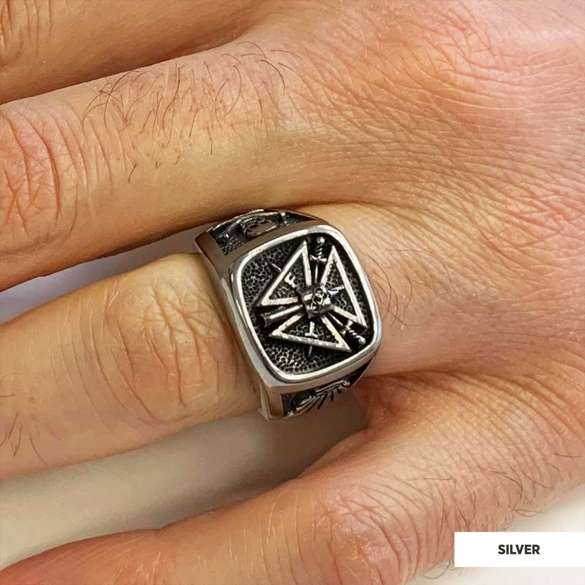 Special Masonic Ring, Freemasonic Ring, Master Mason Ring, Elegant Masonic Ring