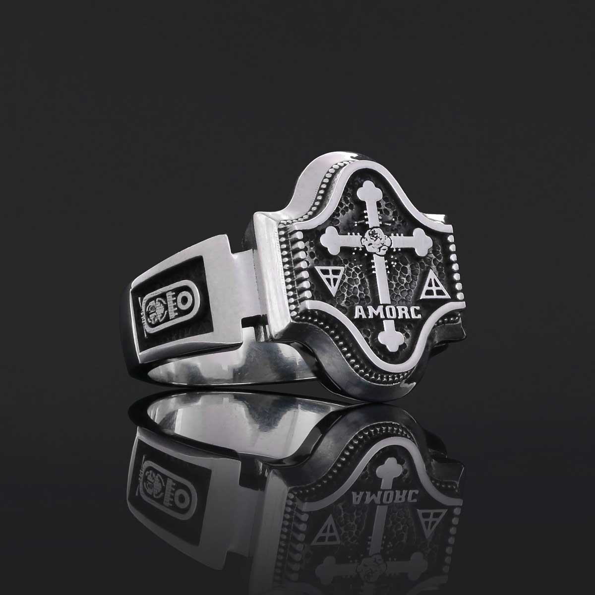 Spiritual Symbol of Ancient Ring, Rosicrucian Ring Amorc Ring, Custom Rousea Crucis Order Ring Spiritual Symbol of Ancient Ring, Rosicrucian Ring Amorc Ring, Custom Rousea Crucis Order Ring