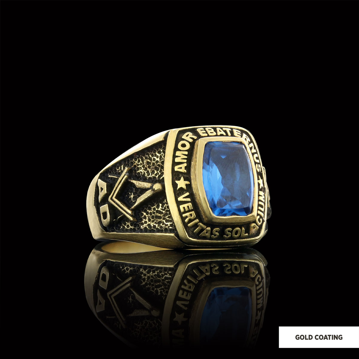 Star of David Masonic Ring, Arcane Mason Ring, Celestial Mason Brotherhood Ring