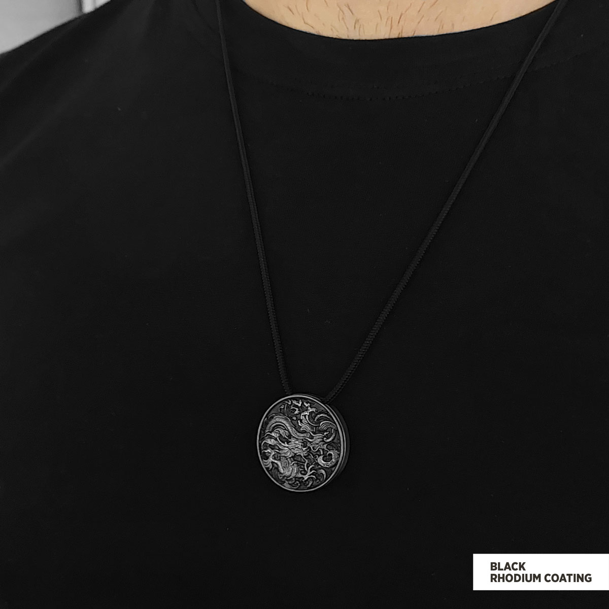 Sterling Silver Dragon Pendant