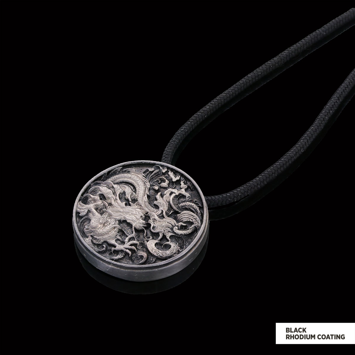 Sterling Silver Dragon Pendant
