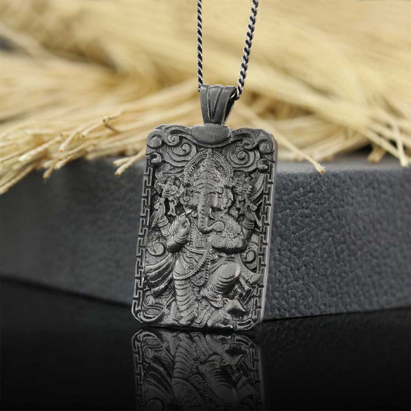Sterling Silver Ganesha Necklace