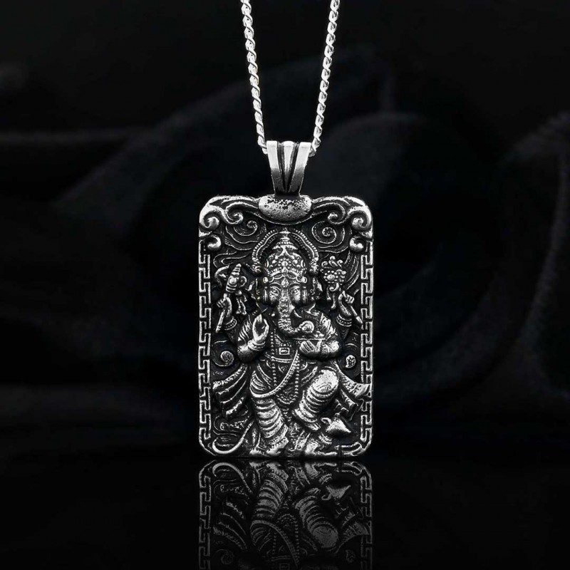 Sterling Silver Ganesha Necklace