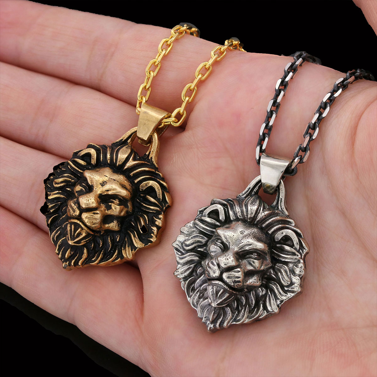 Sterling Silver Lion Pendant