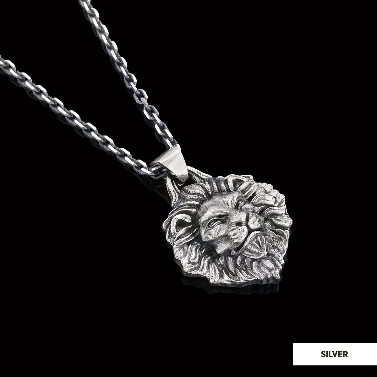 Sterling Silver Lion Pendant