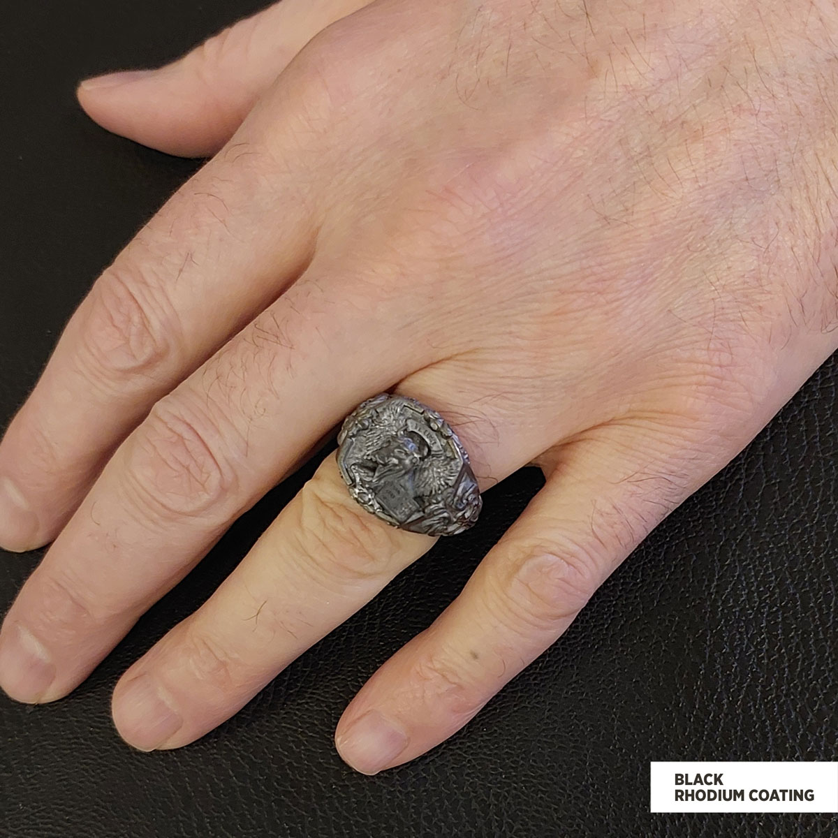 Taurus Of Saint Luke Apostle Evangelist Wings Signet Ring, 925 Sterling Silver Evangelist Winged Bull Symbol Ring, Christian Ring