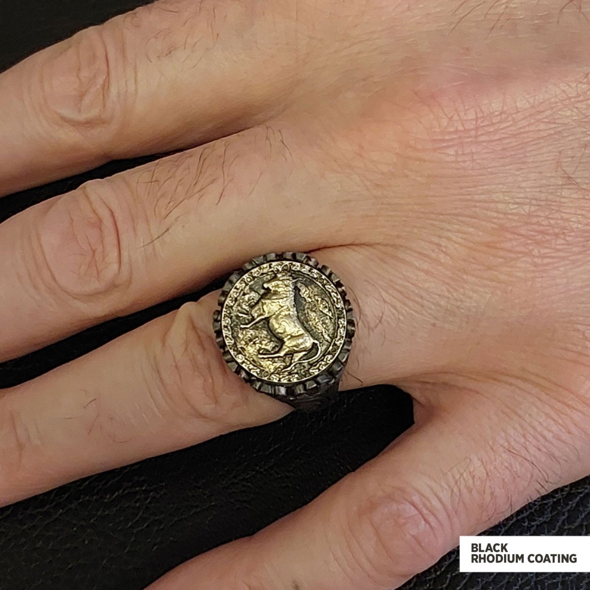 Taurus Sign Ring, 925 Sterling Silver Taurus Sign Ring