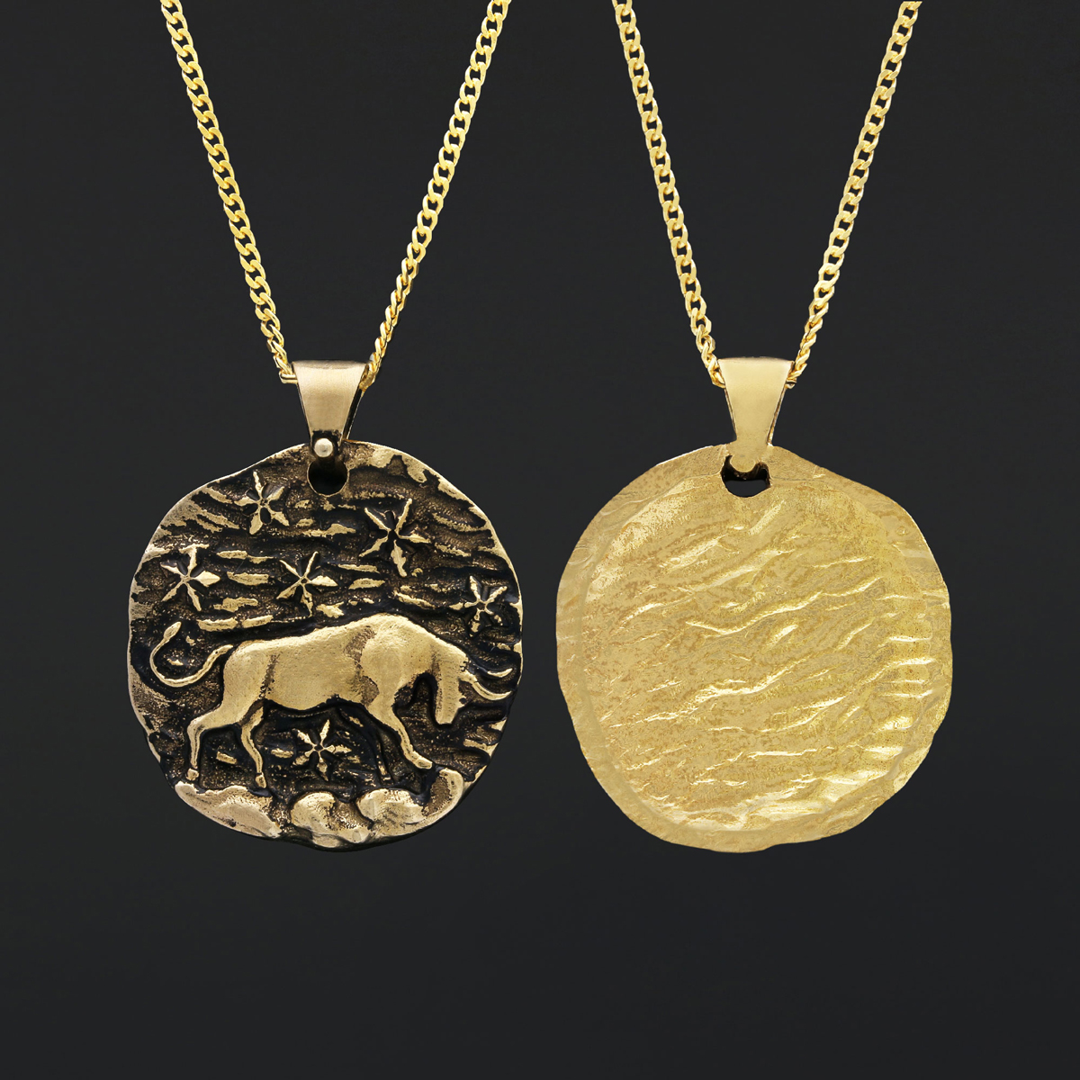 Taurus Zodiac Pendant, Star Sign Necklace, Astrological Jewelry