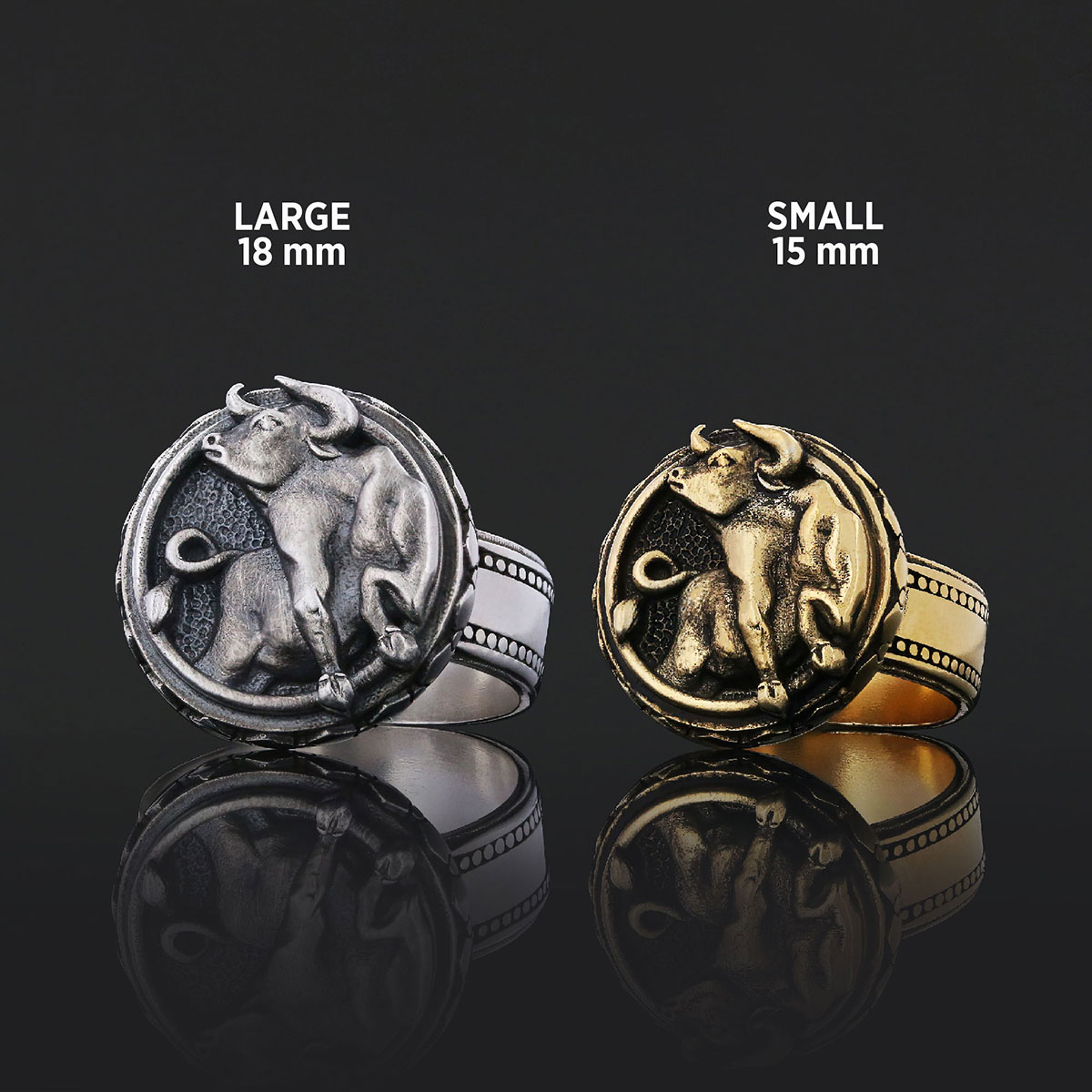 Taurus Zodiac Silver Ring