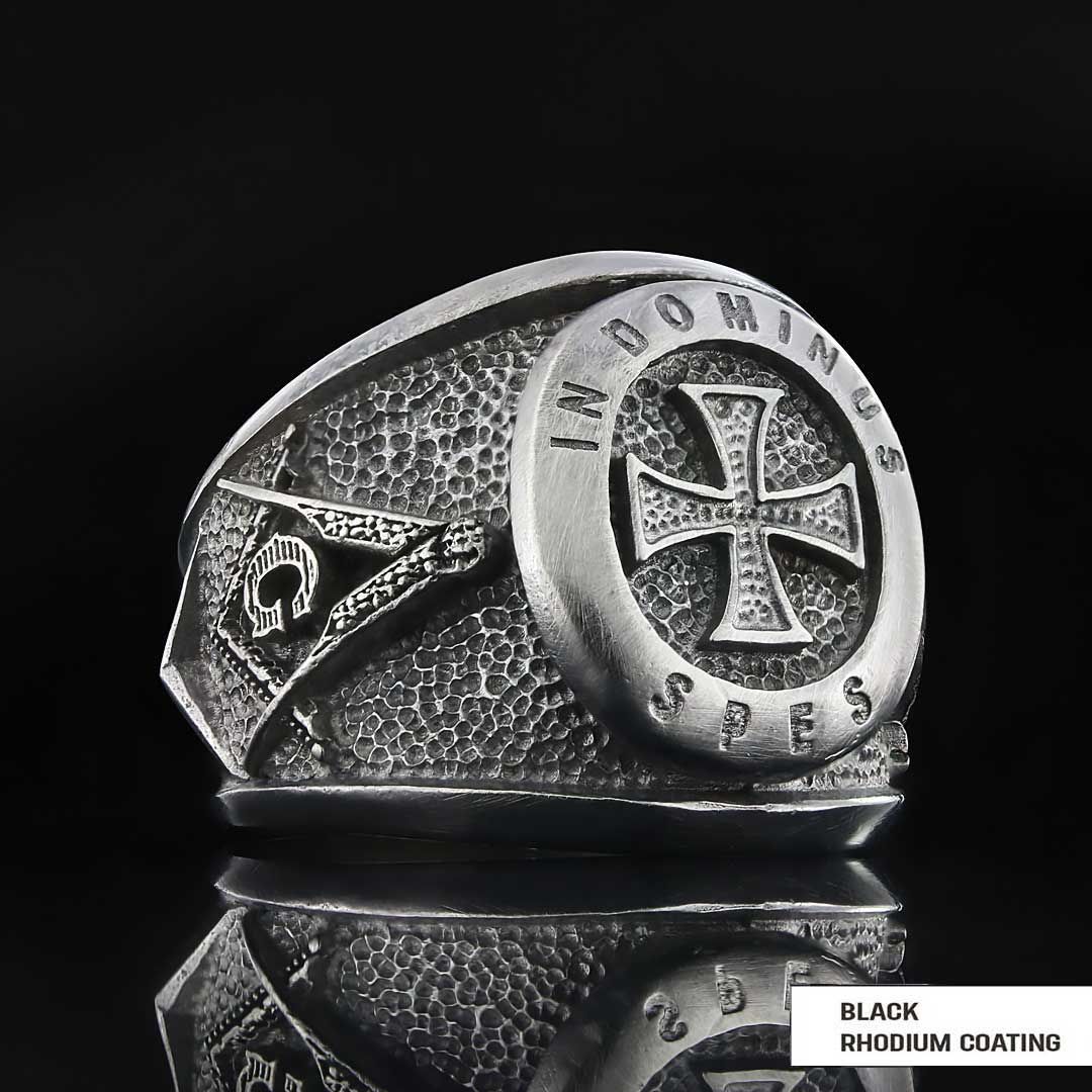 Templar Cross Masonic Ring, Master Mason Rings, Free Mason Ring, Mens Masonic Rings, Mason Jewelry