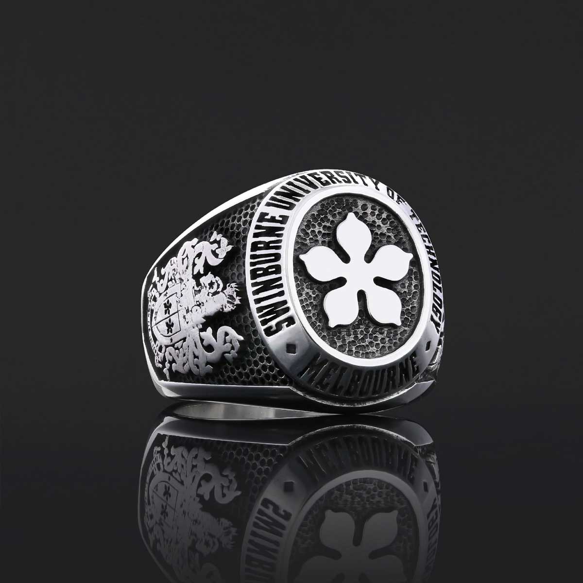 Texas State University Ring, Custom High School Graduation Ring, Class Ring, College Class Ring Texas State University Ring, Custom High School Graduation Ring, Class Ring, College Class Ring